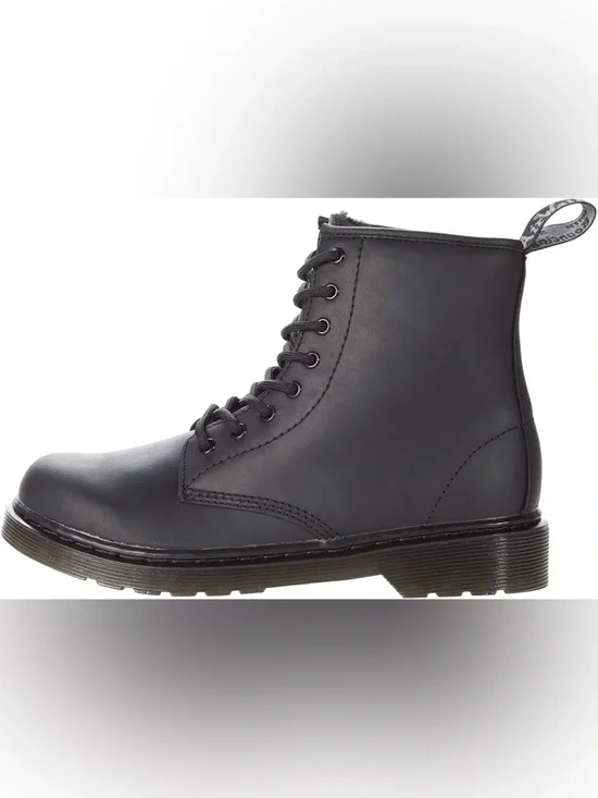 Dr. Martens Kids 1460 Pascal Mono Black Lace-Up Ankle Boots - Picture 2 of 6